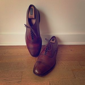 Allen Edmonds Brown Leather Oxford Dress Shoes
